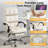 Velvet Executive Chair With Footrest-475254042