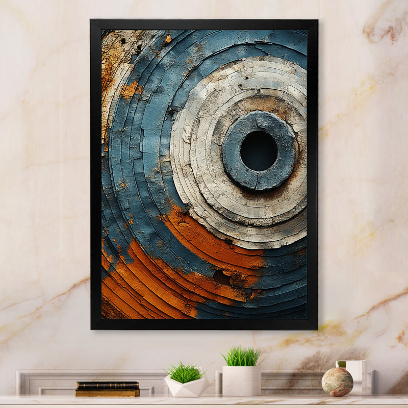 «Abstract Graceful Woodland II», reproduction d'art murale abstraite, H 20 po x l 12 po x P 1 po, Cadre simple noir