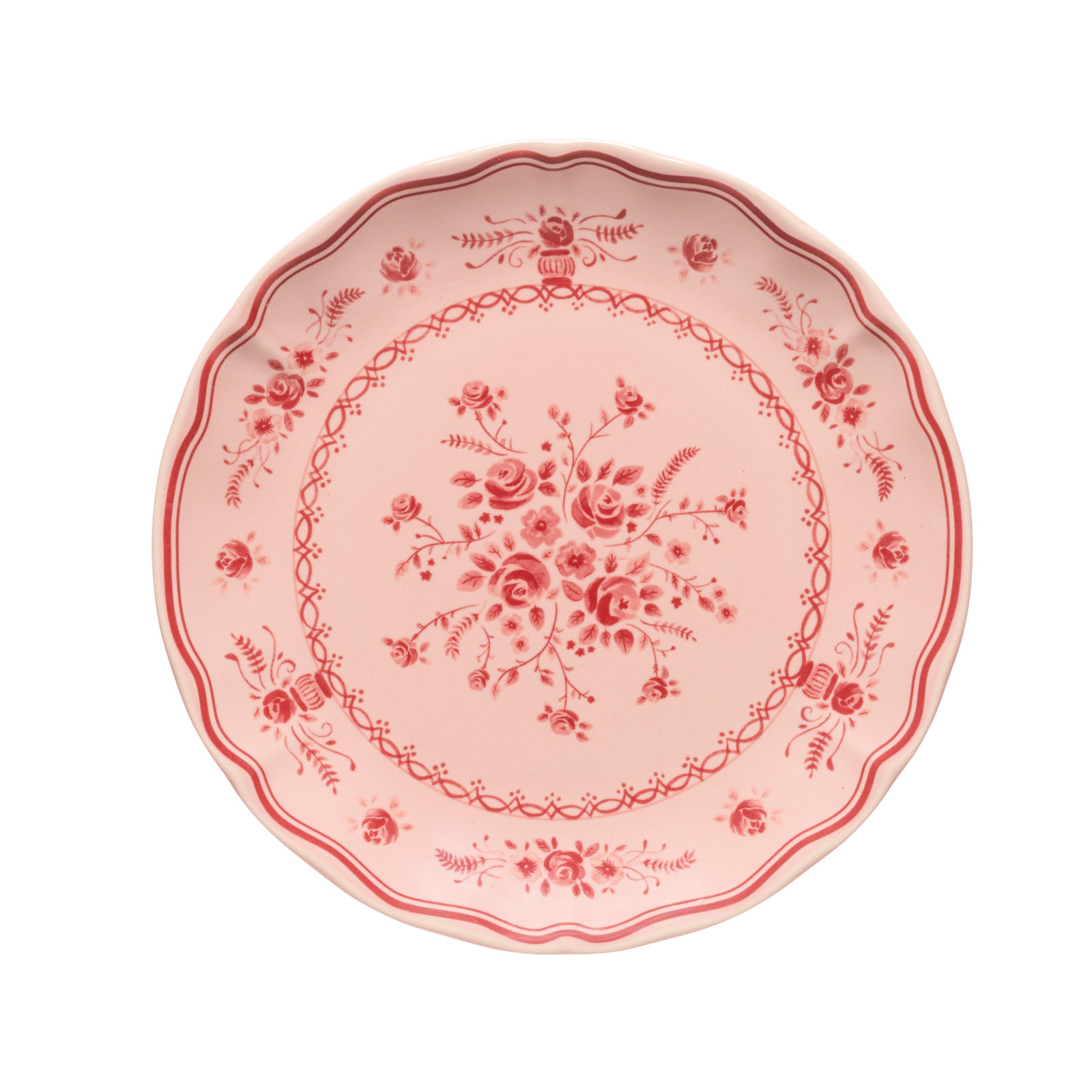Vila Salad Plates, Pink/Red