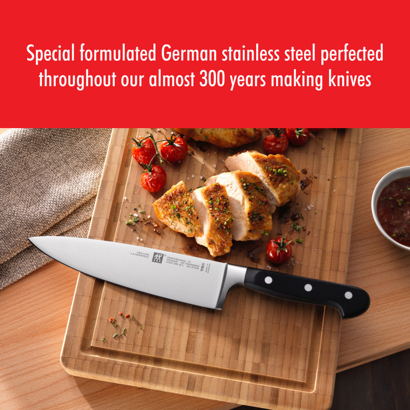 Zwilling Professional "S" 10-piece Knife Set With 17.5" Stainless Magnetic Knife Bar