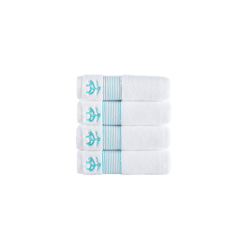 Turkish Cotton Midweight Hand Towel, Sea Glass
