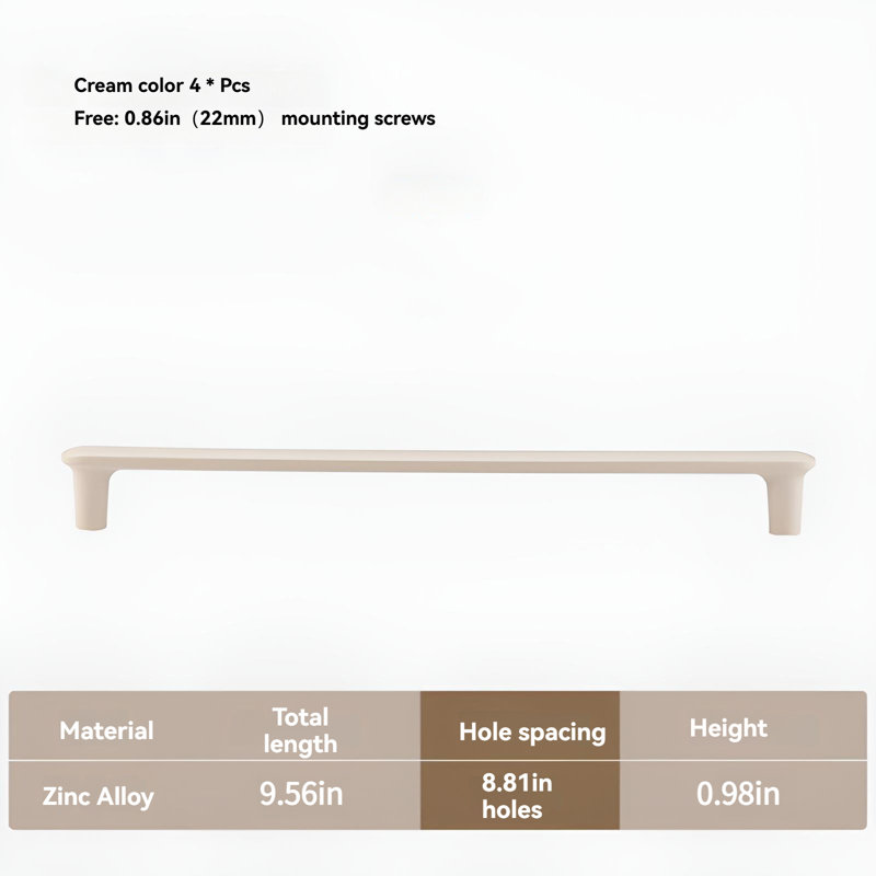 Minimalist Solid Colour Handle, Suitable For Cabinet Door Handles