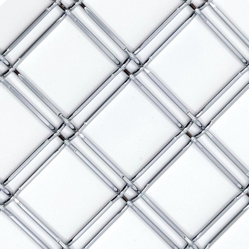 Grille architecturale décorative en métal poli "Randall", Échantillon 4-3 / 4 "
