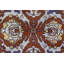 Tapis oriental à motif floral rouille et orange de style rétro Melobi 8 pi 11 po x 11 pi 9 po Meliton 