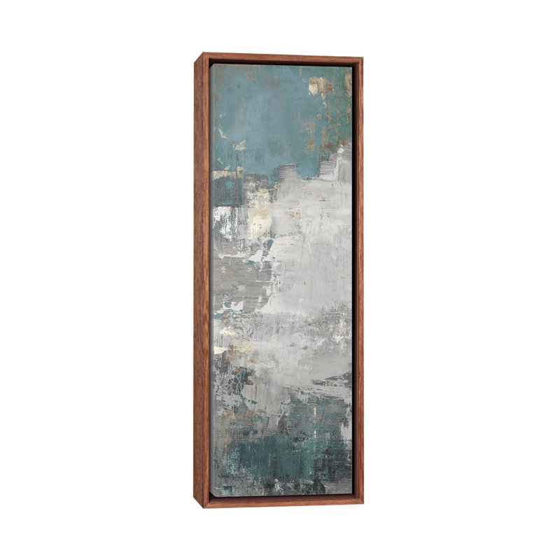 Bleu minéral I - reproduction d'art murale encadrée, Brun, Reproduction encadrée sans passe-partout, H 36 po x l 12 po