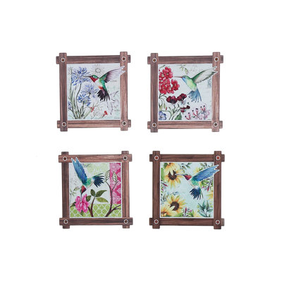 Ih Casadecor Ceramic Square 4 Piece Trivet Set