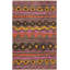 Tapis géométrique en coton tissé à la main Burrell Cedar Brook-19819320
