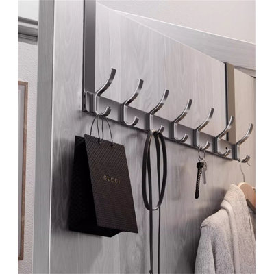 Aluminum Alloy Over-The-Door Hook Rack