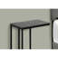 Table de bout pour espace de vie - Stratifié gris, rangement fonctionnel moderne et stable