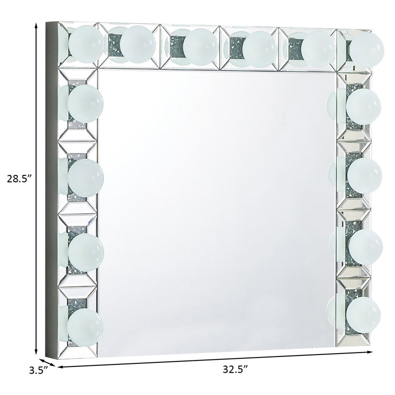 Engineered Wood Flat Wall Mirror