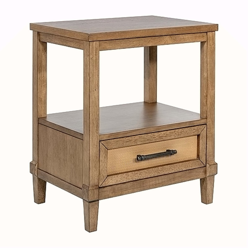 Woven Cane Nightstand