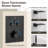3-Function Rainfall Thermostatic Complete Shower System with Rough-in Valve-106924717