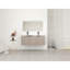 Meuble-lavabo mural 48 po avec lavabo double en résine et 3 portes à fermeture en douceur-1276913910