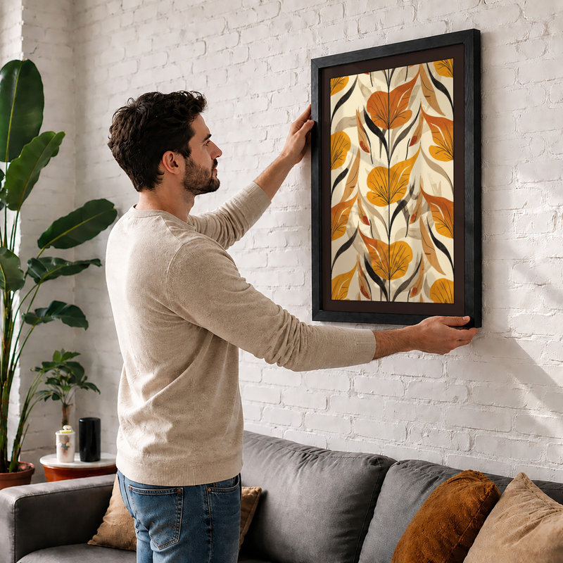Autumn Florals Botanical - Framed Print, Unframed, A3 - 42.0 x 29.7 cm
