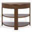 Christy Reeded Half Moon Console Table-1814622414