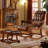 Quality solid oak rocking chair-102403457