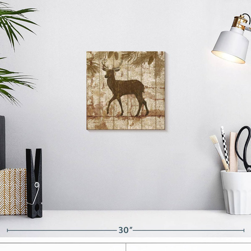 Deer Crossing, 10" H x 10" W
