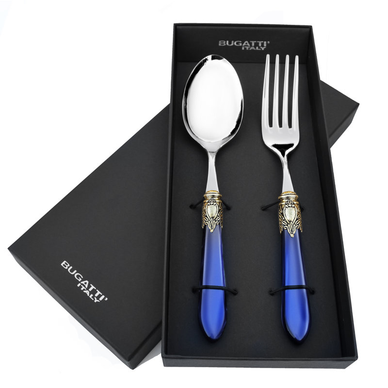 Ensemble de 2 panneaux de salade 2 pièces Oxford, Or / Bleu