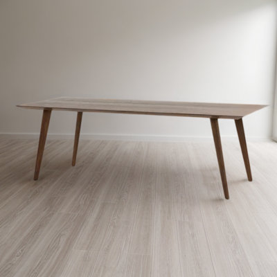 Table de salle à manger simple en bois massif