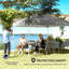 Pavillon de jardin escamotable 10 po x 10 pi, paroi latérale pour utilisation avec sac de transport à roulettes-125125335