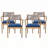 Acacia Wood Outdoor Dining Chairs-299056084