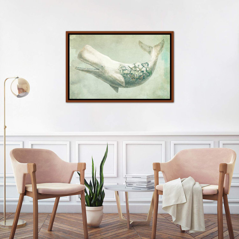 «Far And Wide» par Eric Fan - reproduction, Cadre bois classique, H 26 po x l 40 po x 1,5 po