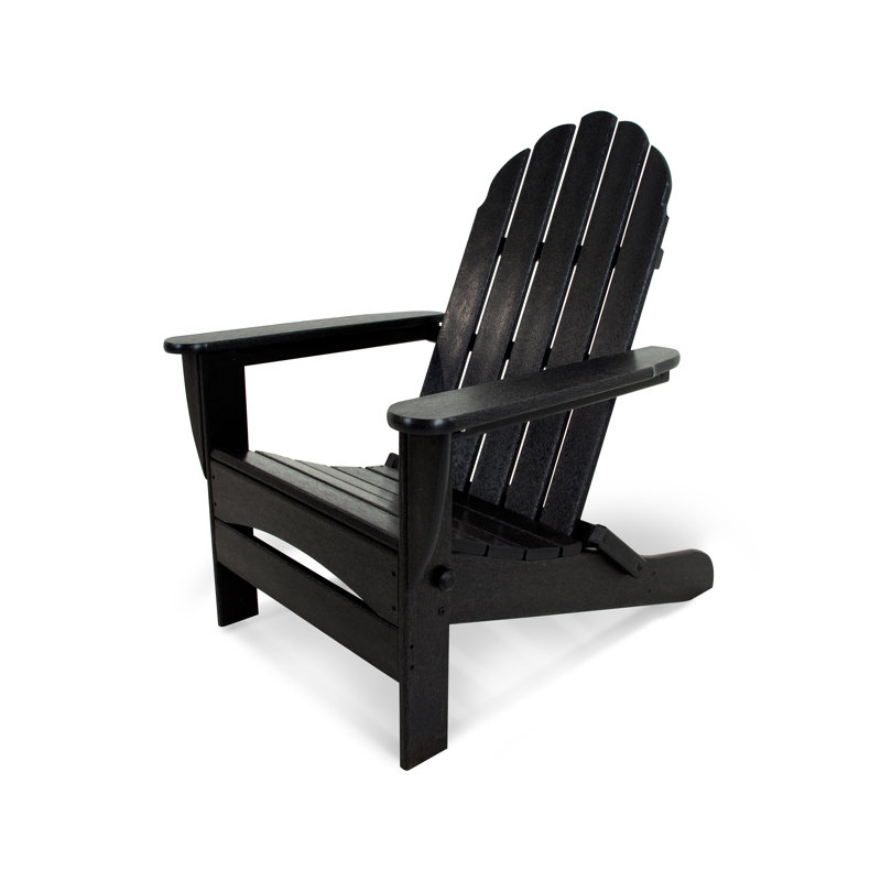 Fauteuil Adirondack POLYWOOD surdimensionné classique POLYWOOD, Noir