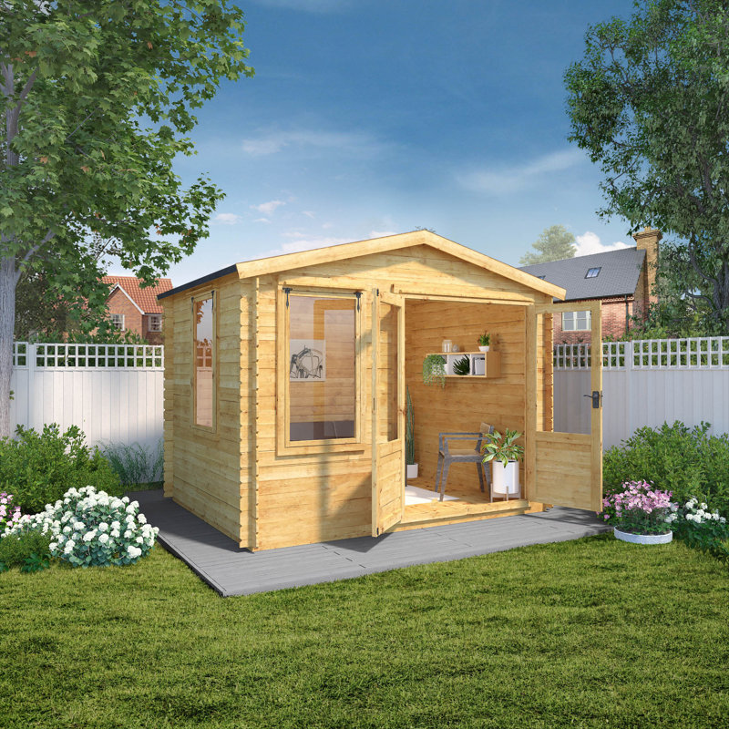 Mercia 9ft x 11ft Apex Log Cabin (19mm)
