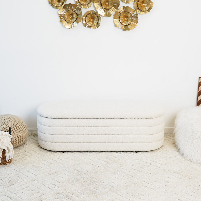 Banc Cabana blanc avec rangement