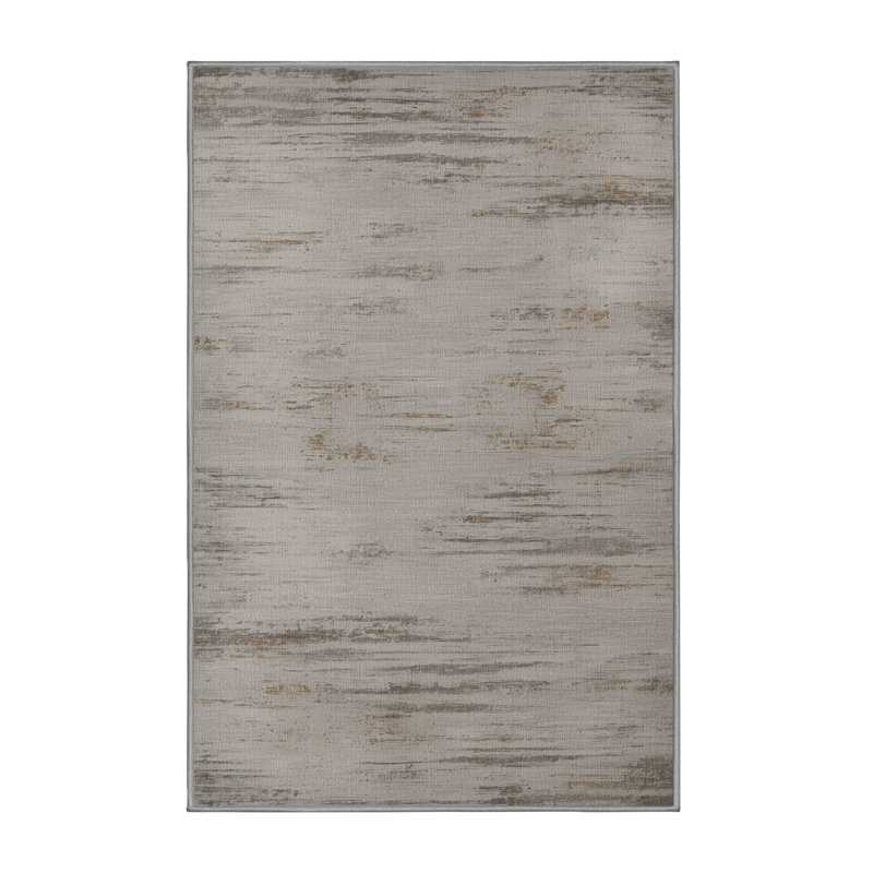 Tapis abstrait gris lavable à la machine, Tapis de couloir 2 pi x 4 pi