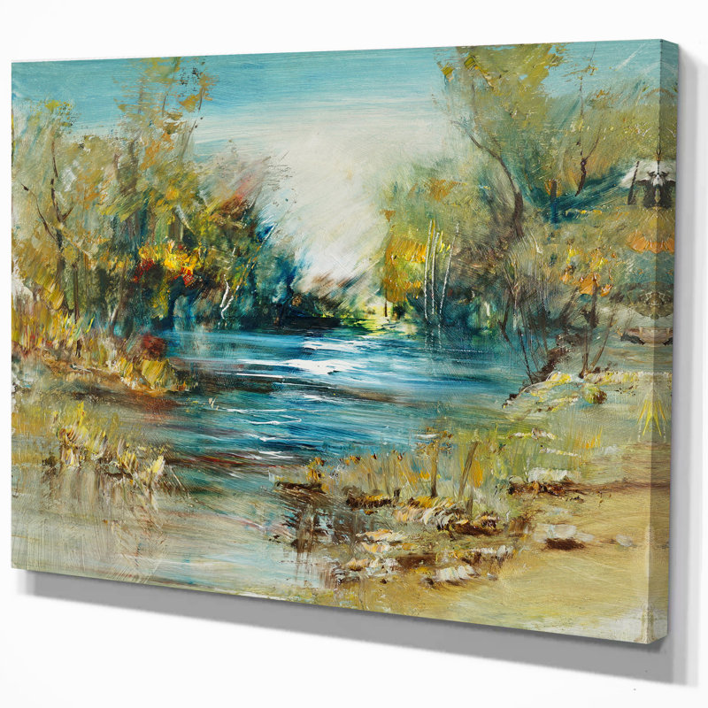 «Forest in Summer Sky», impression sur toile tendue, H 20 po x l 20 po x P 1 po