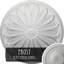 Médaillon de plafond Endurathane Milan, DE 24 1/2 po x P 3 1/2 po x P 1 po (convient aux auvents jusqu'à 4 5/8 po), pot peint à la main de finition crème-28584427