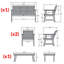 Ensemble de conversation pour 4 personnes Anette-186617105