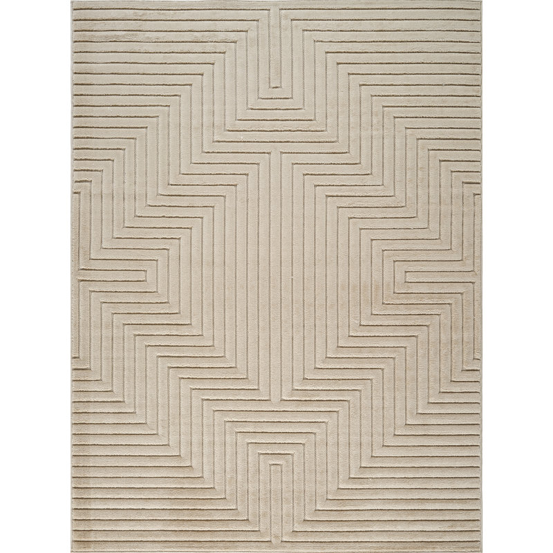 Syier Modern Indoor/Outdoor Rug, Rectangle 10' x 14'2"
