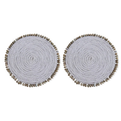 No Pattern Round Placemat