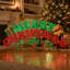 Grandes décorations de Noël d'extérieur 60 pouces «Merry Christmas» avec lumières DEL-506265288