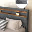 Cadre avec 4 tiroirs de rangement, lumière DEL et station de charge-928145945