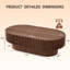 Table basse ovale