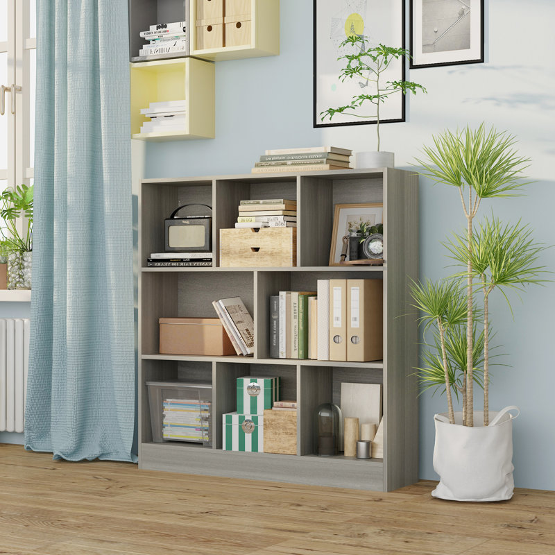 3-Layer Wooden Lattice Bookcase