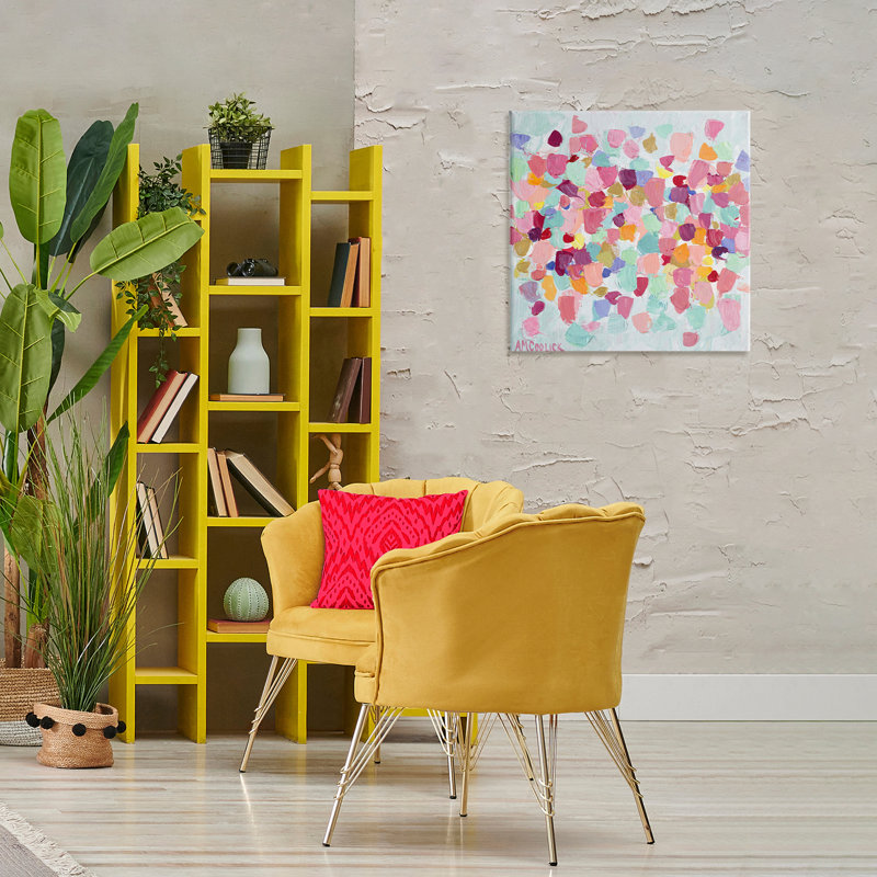 «Pastel Hue Splotches», art mural par Ann Marie Coolick, H 24 po x l 24 po