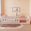 Lit plateforme simple avec garde-corps