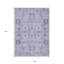 Tapis d'intérieur lavable oriental mauve et gris 9 'X 12'
