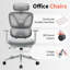 Ergonomic Office Chair, Computer Desk Chair Comfy with Adjustable Padded Headrest,Comfortable Lumbar Support &3D Armrest Gaming Chairs for Bedroom,Study,Student,Wide Seat-1594339374