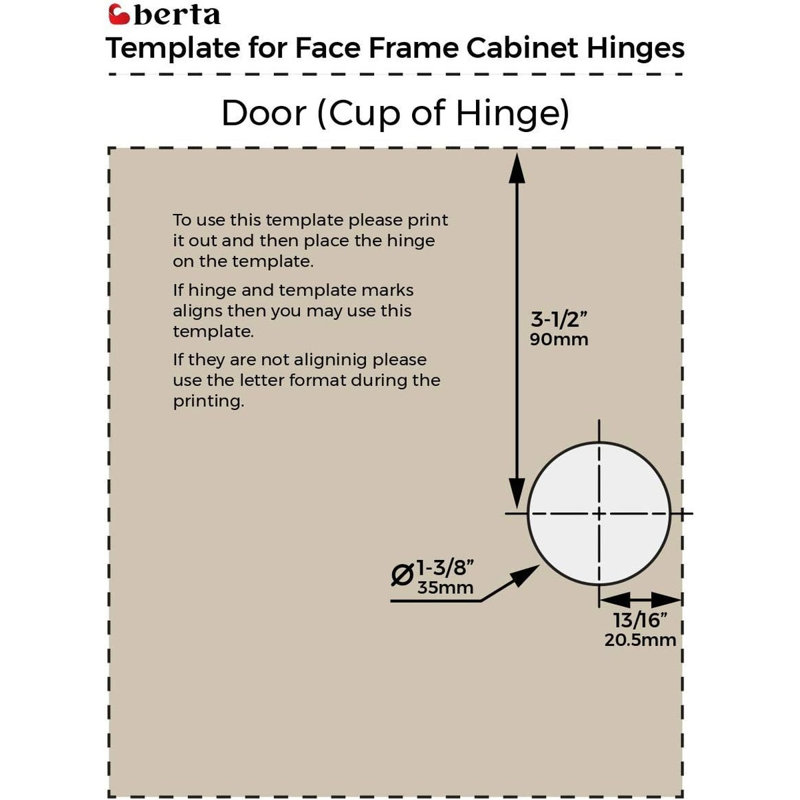 1/2 105 Degree Soft Close Face Frame Concealed Overlay Hinge
