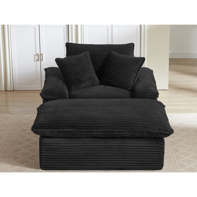 Fauteuil d'appoint avec repose-pieds