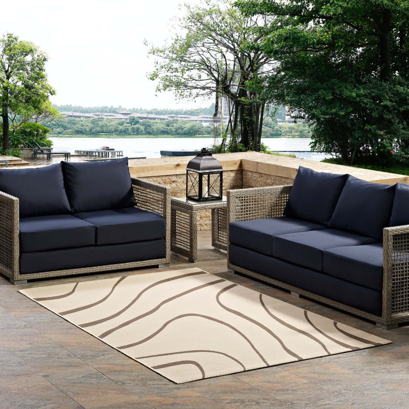 Avena Moroccan Quatrefoil Trellis Indoor and Outdoor Area Rug by Modway, Rectangle 8' x 10'