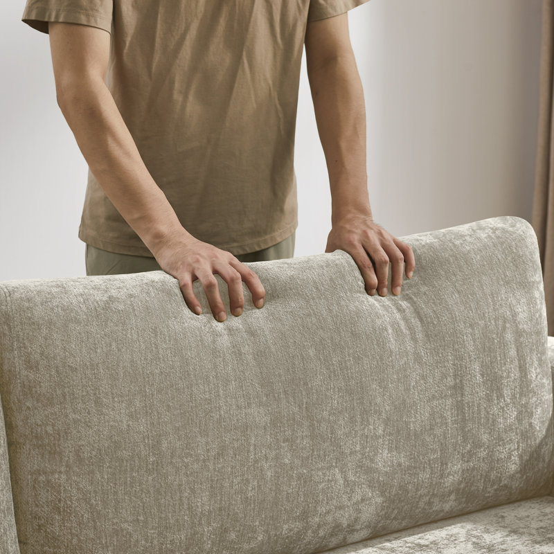 Canapé 84,65 po, H 33,86 po x l 84,65 po x P 31,5 po, Chameau