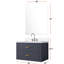 Comptoir de salle de bain en quartz avec miroir 28 et robinet simple-2093093987