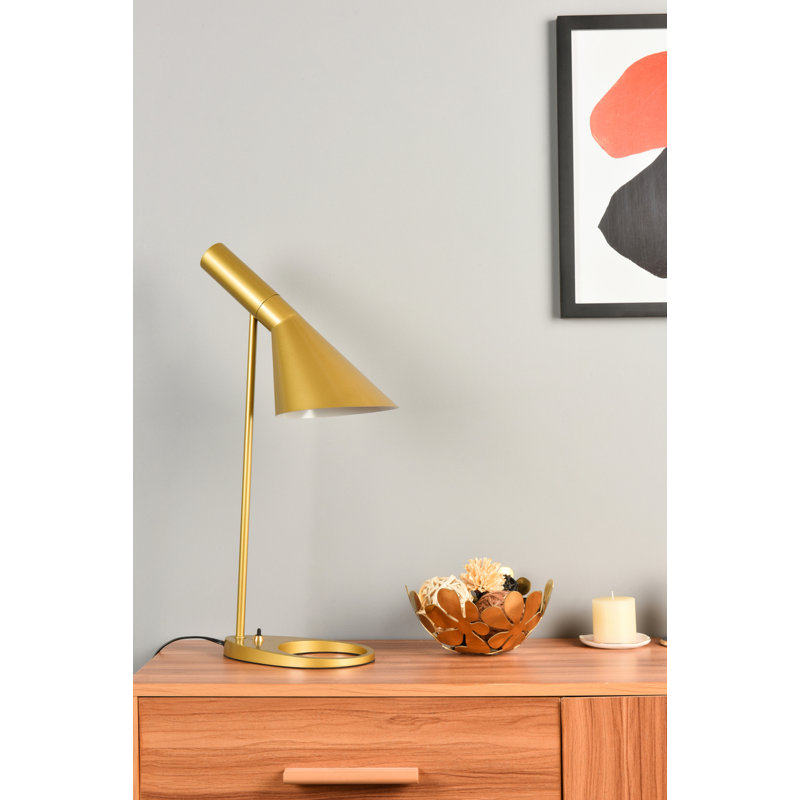 20.3" H 1-Light Table Lamp, Brass, Brass