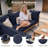 Braun Outdoor Cushions 24X24X5 Patio Chair Cushions Indoor/Outdoor Seat And Back Cushion, Cushions Only (Set Of 6)-1094484121-1094484126-1094484123